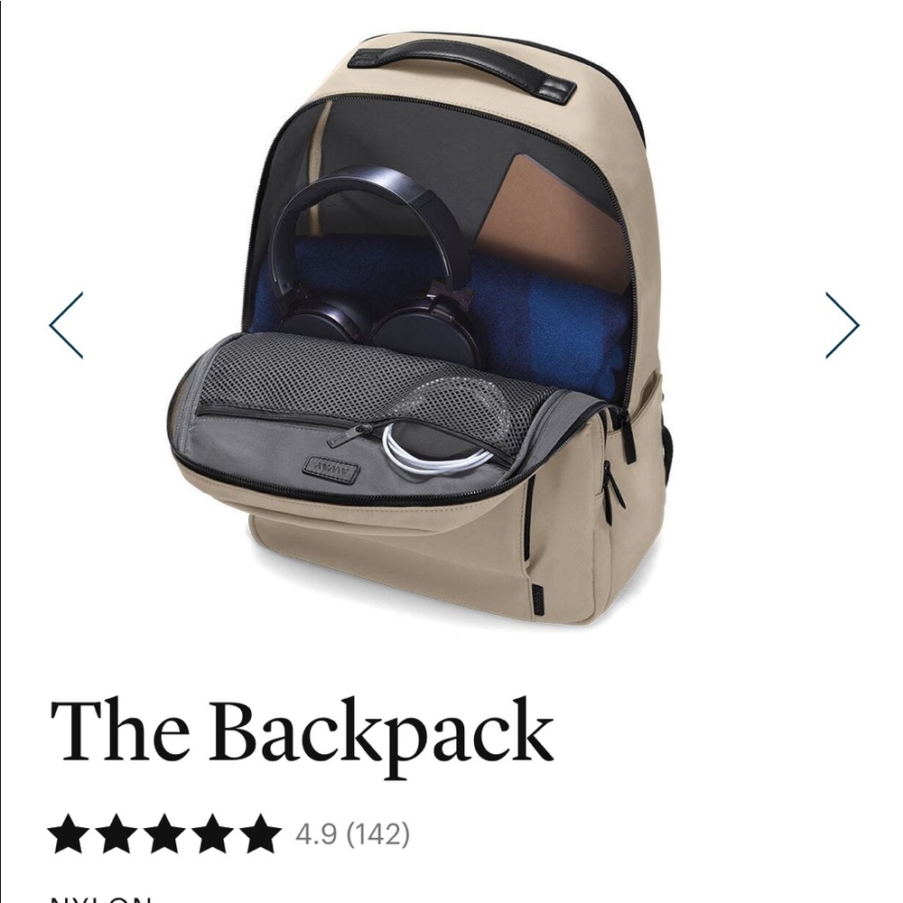 Away Nylon/Leather Backpack